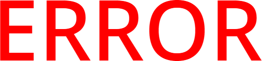 ERROR